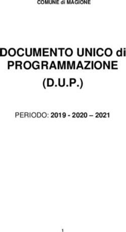 PROGRAMMAZIONE D U P DOCUMENTO UNICO Di PERIODO 2019 2020 2021