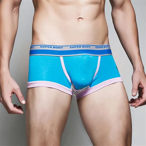 Sexy U Convex Penis Pouch Boxers Shorts Mens Breathable Cotton Panties Man Male Fashion