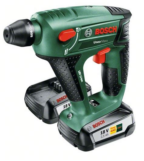 Bosch Akku Bohrhammer Uneo Maxx Mit 2 X PBA 18V 2 5 Ah Akku