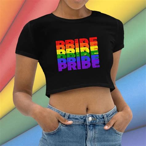 Lgbt Pride Crop Top Rainbow Pride Crop Top Pride Month Outfit Lgbt Black Shirt Gay Pride