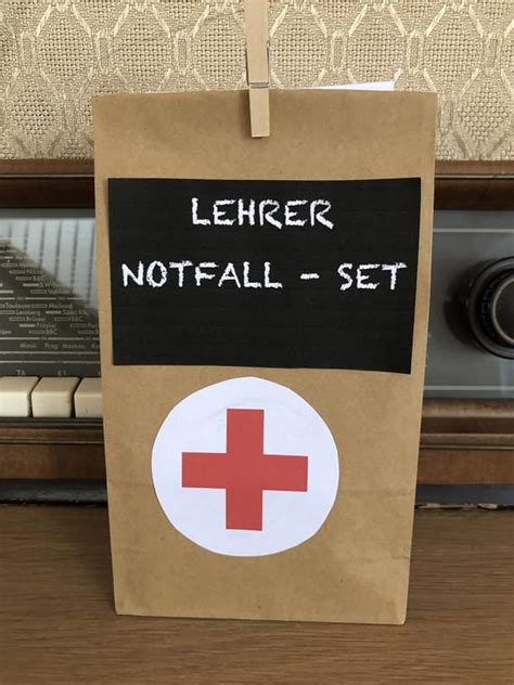 Geschenkt Te Lehrerinnen Notfall Set Etsy De Abschiedsgeschenk