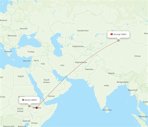 Flights From Asosa To Urumqi Aso To Urc Flight Routes