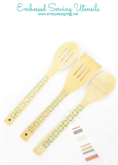 Embossed Serving Utensils + GIVEAWAY | Simply Designing with Ashley