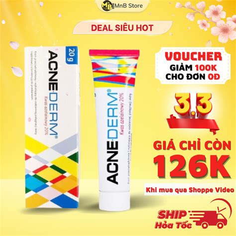 Acne Derm Kem Gi M M N Acnederm Azelaic Aicd L M Tr Ng Da G