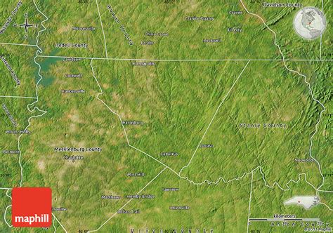 Satellite Map of Cabarrus County