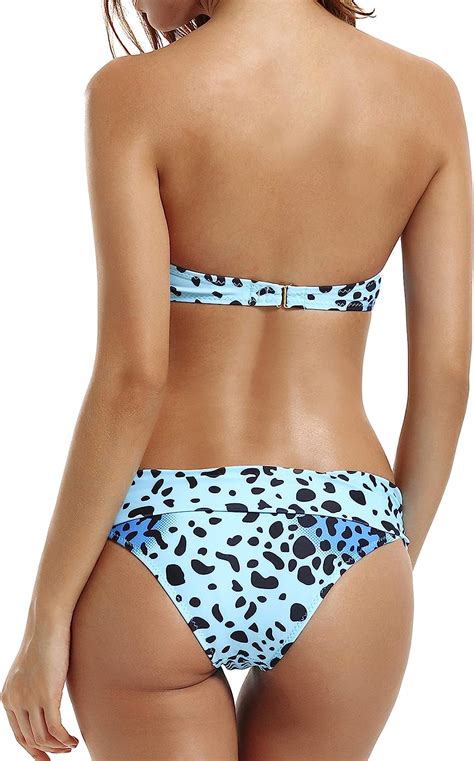 ALZORA Push Up Damen Bikini Set Top Und Hose Bunt Auswahl Farben 5555