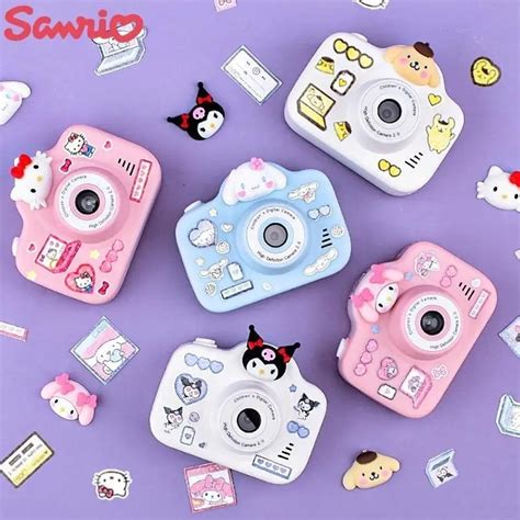 Sanrio Mini Digital Camera Cartoon Cinnamoroll Melody Kitty Kids Camera