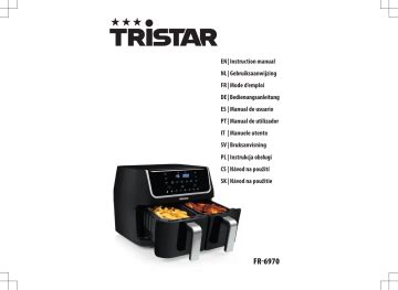 Tristar Fr Double Basket Airfryer Instruction Manual Manualzz