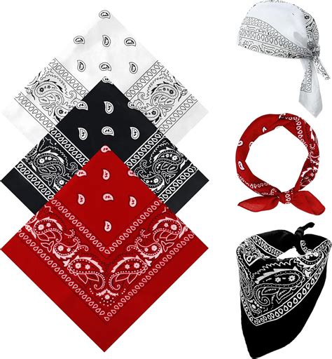 sularpek Bandana 3 Stück Bandana Kopftuch Damen und Herren Bandanas