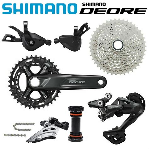 Shimano Deore M Groupset Mm T T Crankset Cassette X Speed