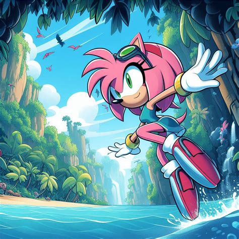 Amy Rose Swimsuit Diving 33 By Bludinimax On Deviantart