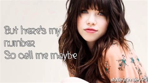 Carly Rae Jepsen Call Me Maybe Songtext