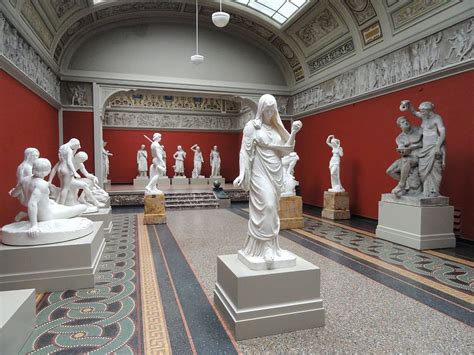 Hd Wallpaper Room Of Statues Copenhagen Denmark Museum Sculptures