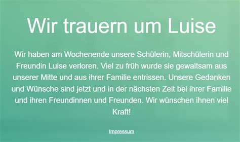 Mädchen gestehen Tötung von Luise 12 So geht es jetzt weiter