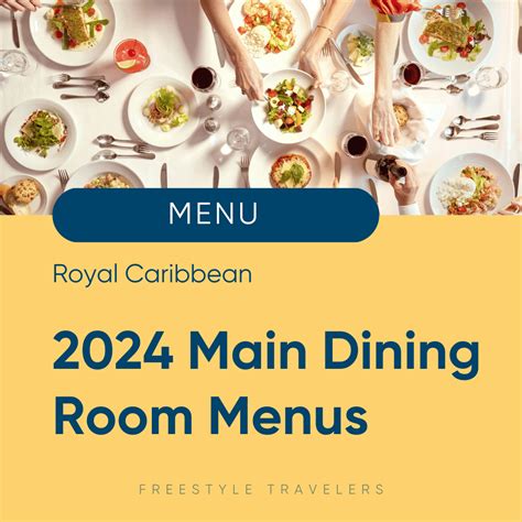 Updated NEW Royal Caribbean Full Menu PDFs With Prices Info