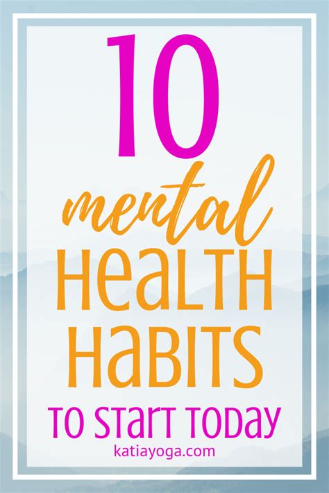 10 Mental Health Habits to Try This 2019 — Katia Yoga