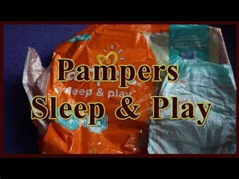 Подгузники Pampers Sleep & Play 4. Отзыв, видеообзор - YouTube