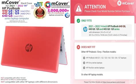 Amazon MCover Case Compatible For 20212022 14 HP ProBook 440 G8