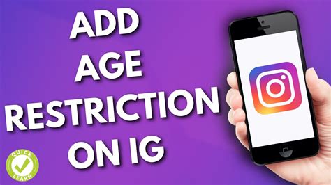 How To Add Age Restriction On Instagram Easy Youtube