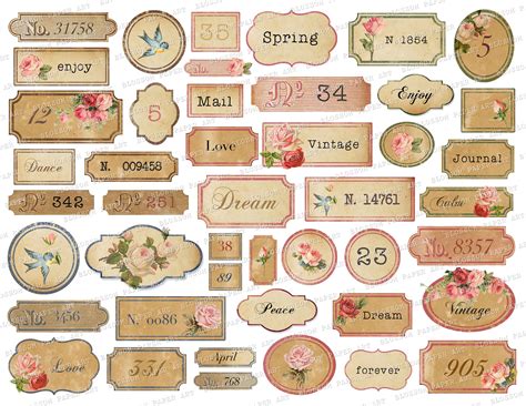 Vintage Stickers Journaling Stickers Vintage Stickers Sticker Sheet