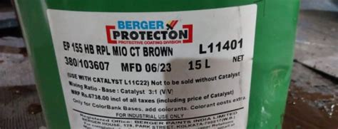 Berger Epilux 155 Hb Rpl Mio Brown Paint At Rs 250 Litre In Satara