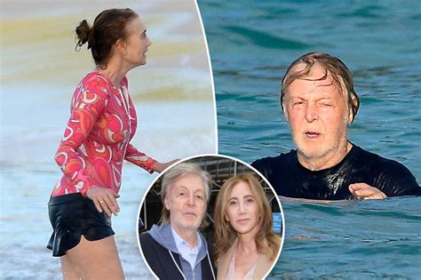 Paul Mccartney And Wife Nancy Shevell Enjoy The Ocean On