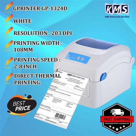 Gprinter Gp D Thermal Printer Waybill Barcode Shipping Label