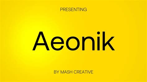 Aeonik Font Free Fonts World