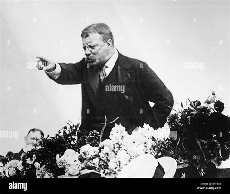 Theodore Roosevelt N 1858 1919 26th President Of The United States Roosevelt Speaking While