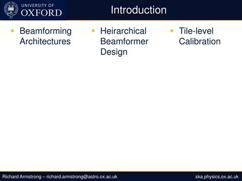 Ppt Some Design And Calibration Considerations For Dense Aperture