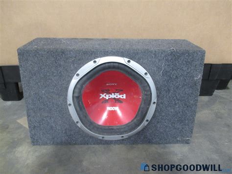 Sony Xplod 1100 Watt Max Car Audio Subwoofer Shopgoodwill