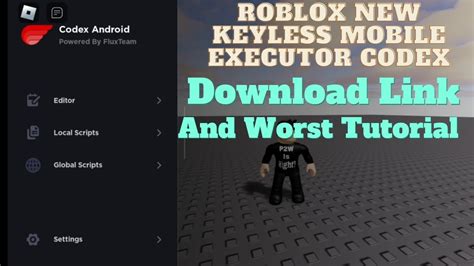 New Roblox Mobile Keyless Executor CodeX Worst Tutorial And