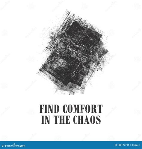 Inspirational Chaos Quote Illustration Stock Illustration