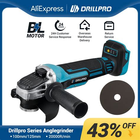 Drillpro Mm M Brushless Angle Grinder Angle Grinder Accessories