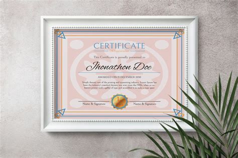 Certificate of Appreciation Award Template | Papeterie | Photo Wall ...