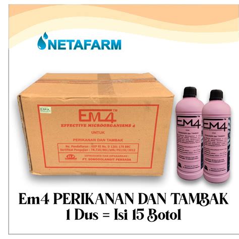 Jual Em Perikanan Dan Tambak Liter Kardus Isi Botol