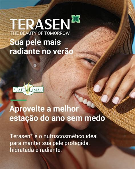 Terasen é o nutriscosméstico ideal para manter sua pele protegida