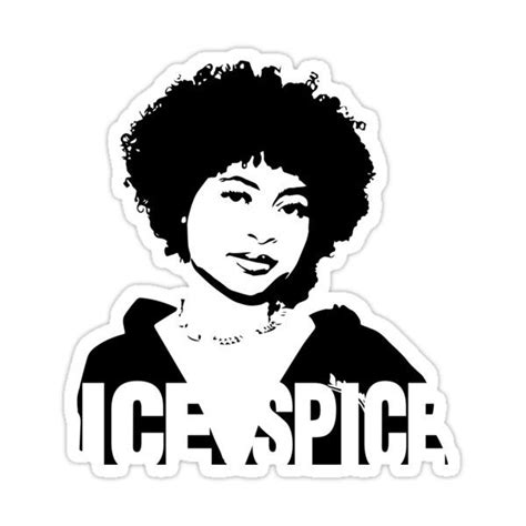 Ice Spice Rapper Designs Sticker For Sale By Colors Up Ice And