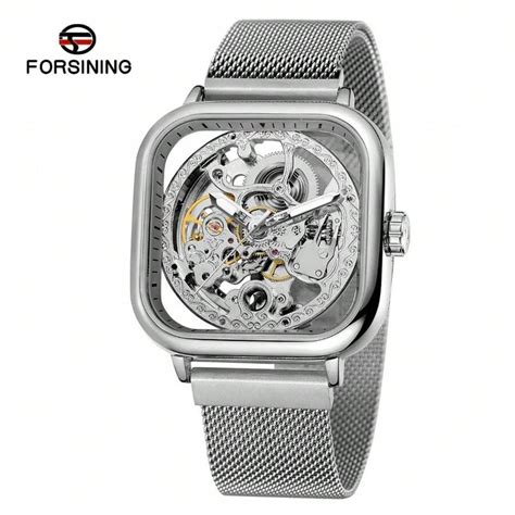 Fashion Forsining Top Men Mechanical Watches Automatic Self Wind Golden