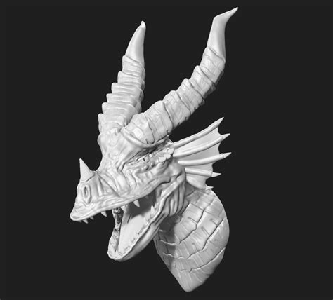 Stl File Dragon Head・3d Printer Design To Download・cults