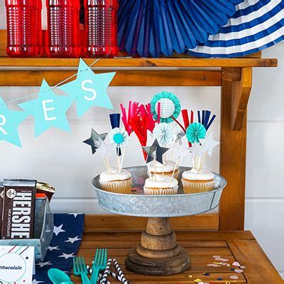 Fourth Of July Party Cart Rebecca Propes Design DIY Fourth Of