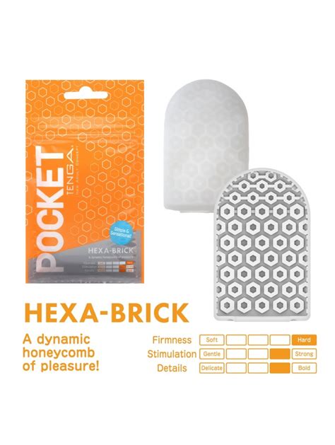 Masturbateur Pocket Tenga Hexa Brick Sextoy Homme Sur Box Coquine