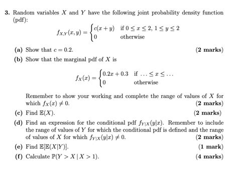 Solved Random Variables X And Y Hav