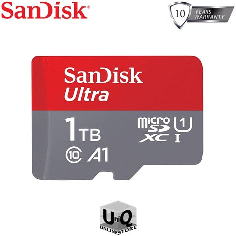 Sandisk Ultra Micro Sdxc A1 Series Uhs I Class 10 Up To 120mb S 1tb Sdsqua4 Without Adapter