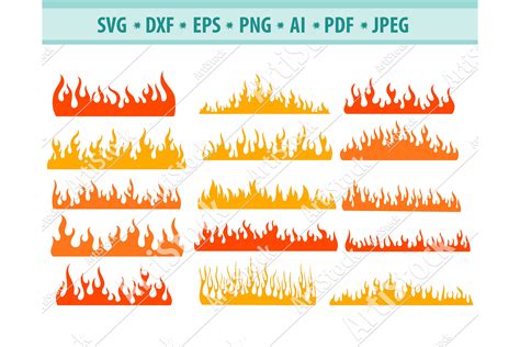 Fire SVG, Flames SVG, Fire Cricut, Dangers Png, Dxf, Eps (523093 ...