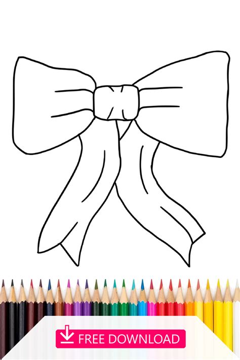 Do You Like This Printable Ribbon Coloring Page It Is Accessible For