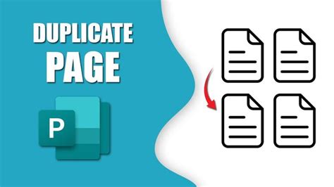 How To Insert Duplicate Page In Publisher Shortcut