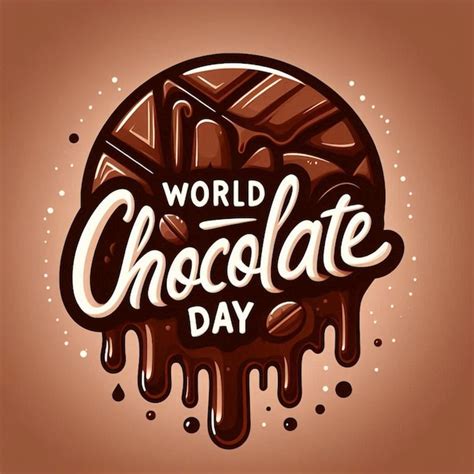 A Poster For World Chocolate Day With A Quote From World Chocolate