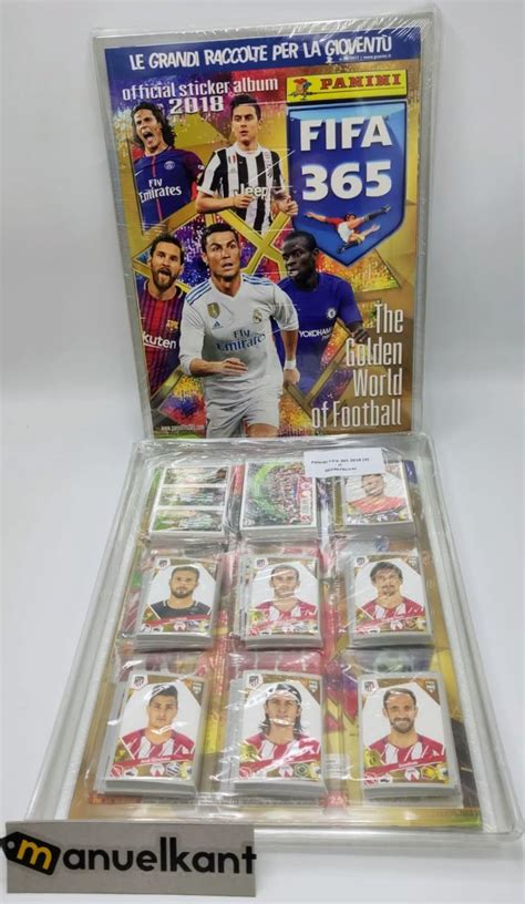 FIFA 365 2018 Album Vuoto Set Completo Figurine E1 E60 Panini