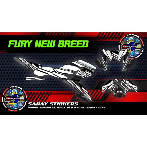 Kawasaki Fury New Breed Motorcycle Sticker Decals Shopee